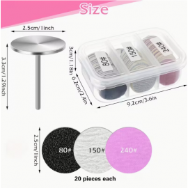 Elektrikli Törpü Ucu - Zımpara Seti 60Adet+Uç