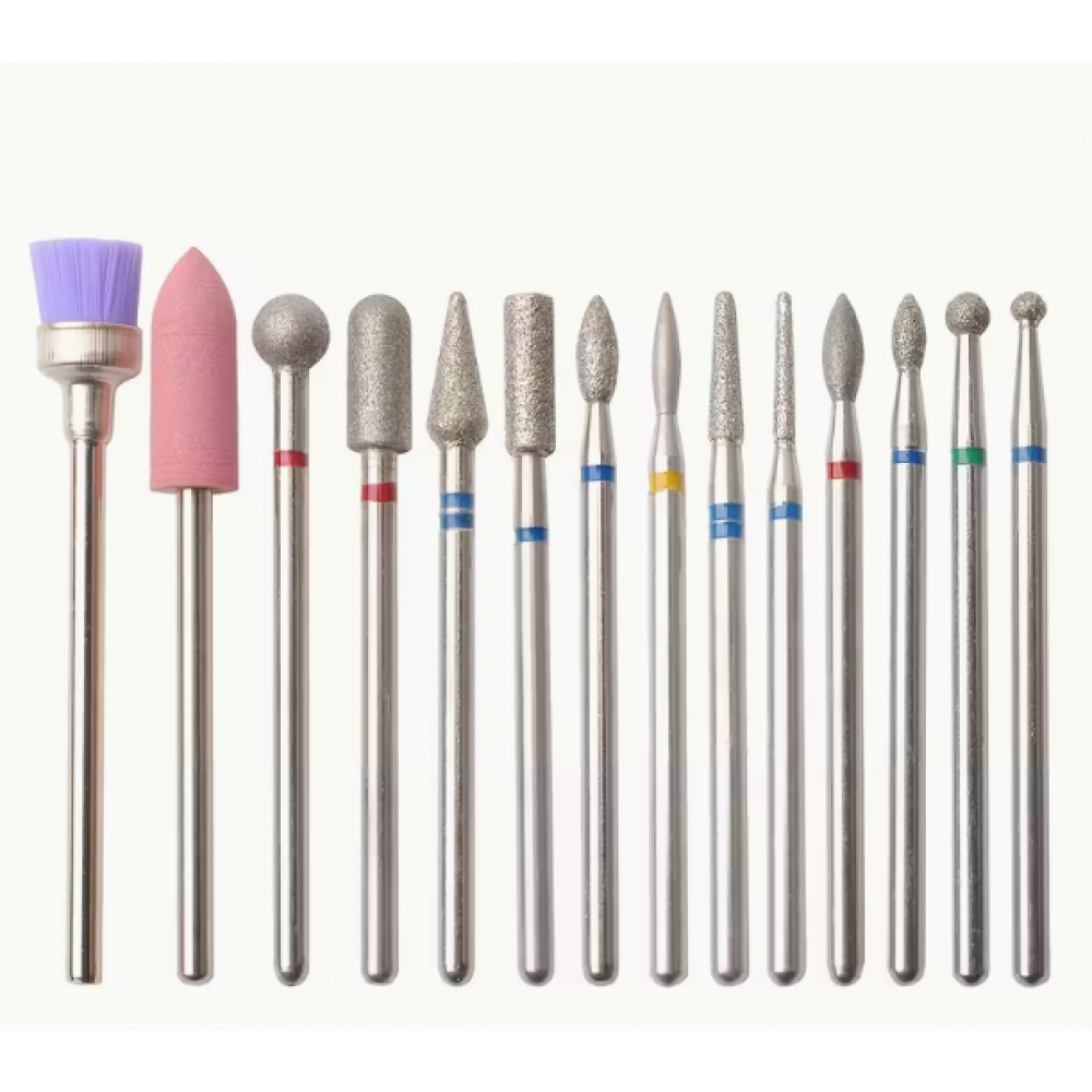 Elektrikli Törpü Ucu - Freze Ucu Elmas -14 Adet