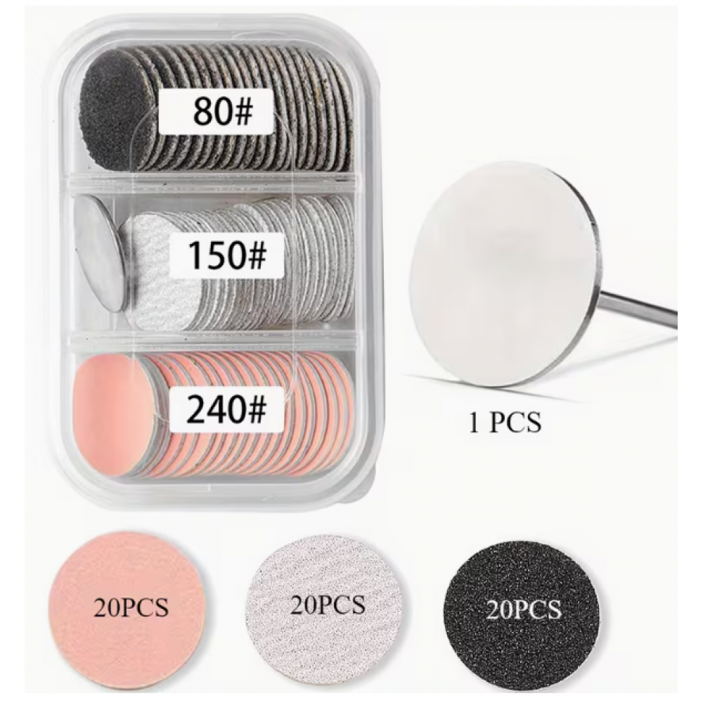 Elektrikli Törpü Ucu - Zımpara Seti 60Adet+Uç