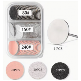 Elektrikli Törpü Ucu - Zımpara Seti 60Adet+Uç