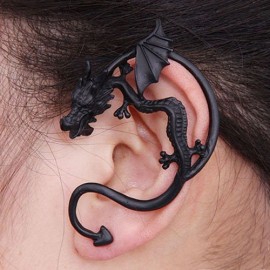 Metal Dragon Bite Ear Cuff Clip