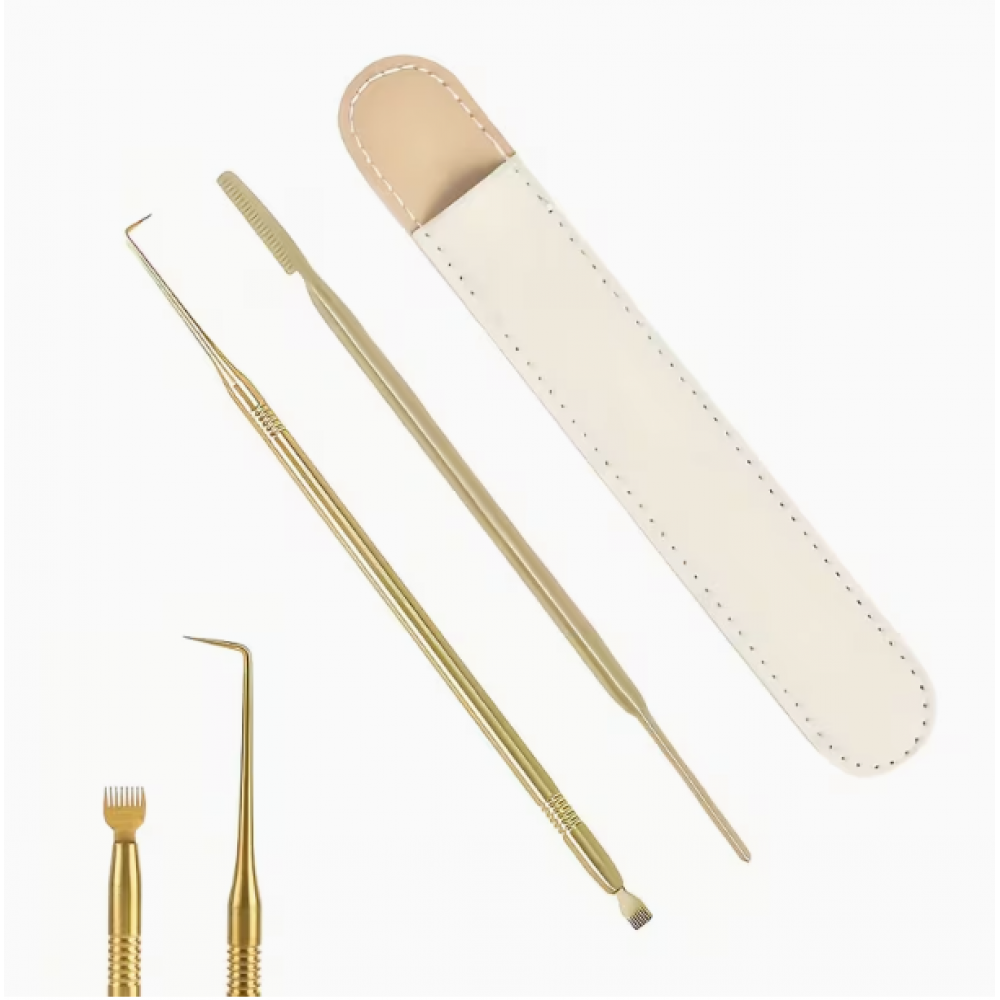 İpek Kirpik İçin çelik tarak - 2li