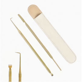 İpek Kirpik İçin çelik tarak - 2li