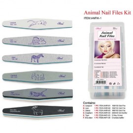 ANIMAL FILE ( SIKA DEER CHANOIS BUFFER )ANIMAL NAIL FILES KIT (6ADET)