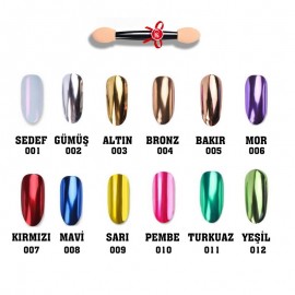 Nail Decoration Powders - Mirror Effek