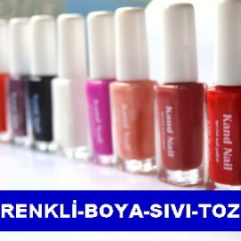 Renkli Boya-Ojeler-Toz