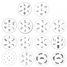 M Serisi tırnak süsleme stamping diskleri  -7 Desen 45 Model