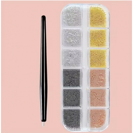 Tırnak Süsleme Topları Çelik