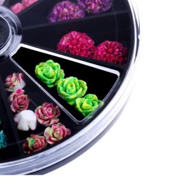 3D Akrilik Tırnak Süsleme Çiçekleri