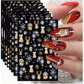 Tırnak Sticker (noel)-8sayfa